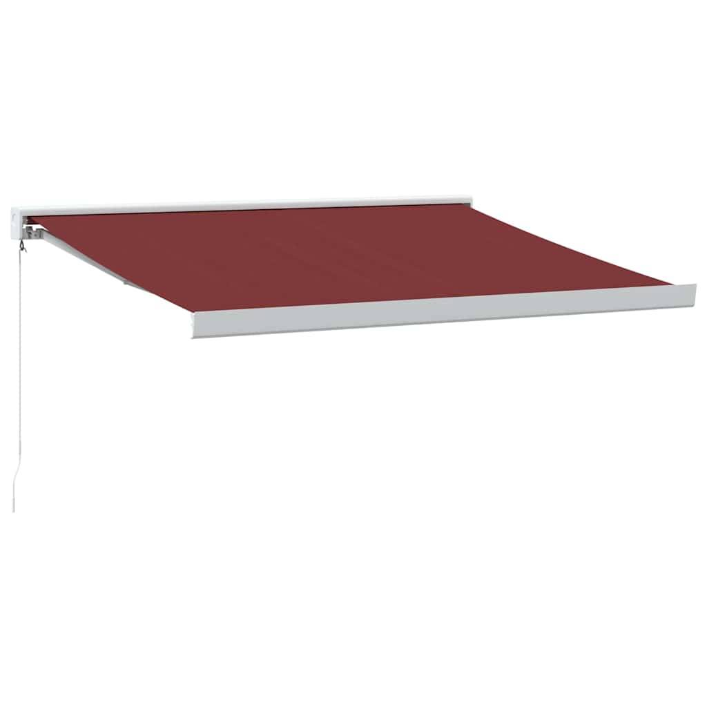 vidaXL Markise Manuell Weinrot 350x250 cm