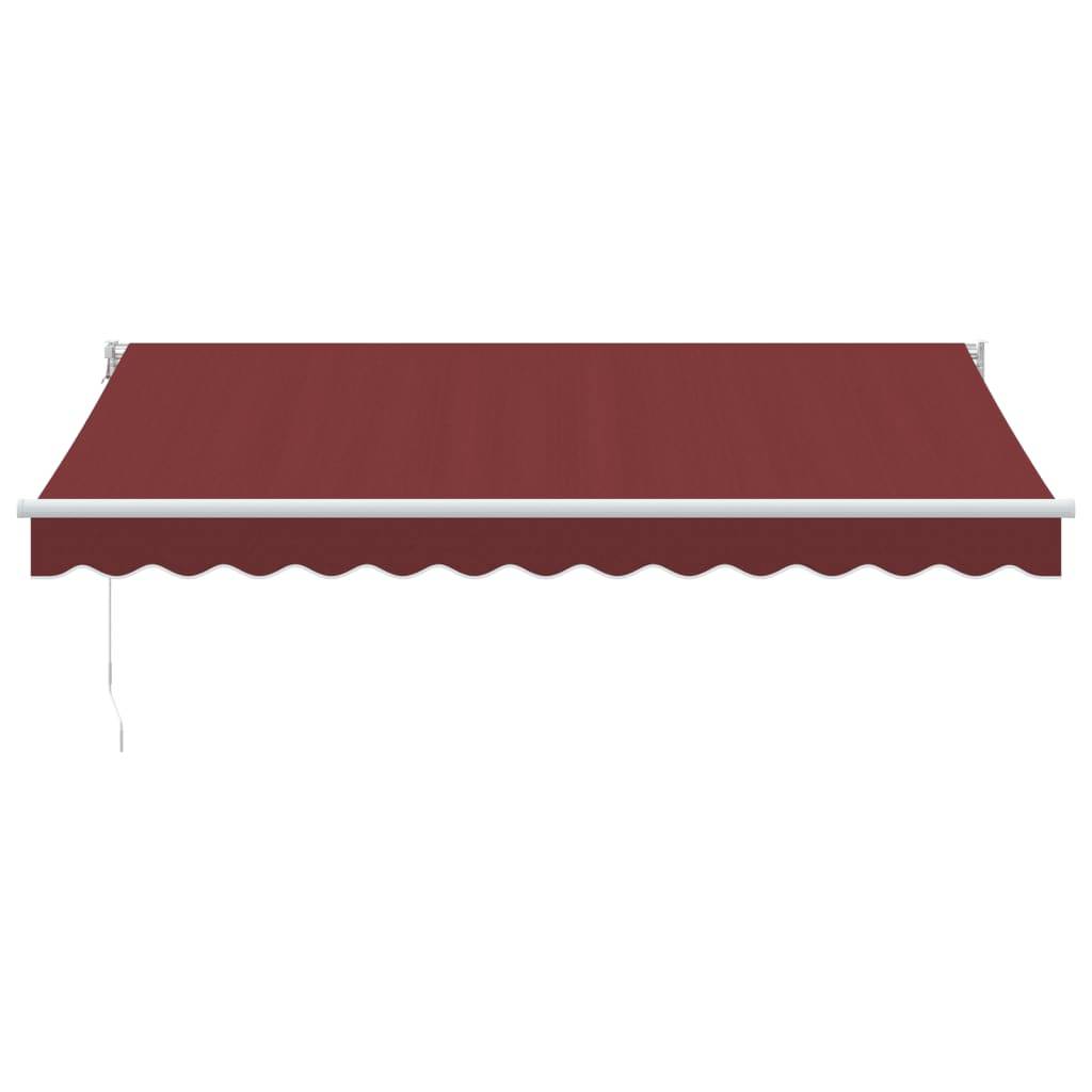 vidaXL Markise Manuell Weinrot 350x250 cm