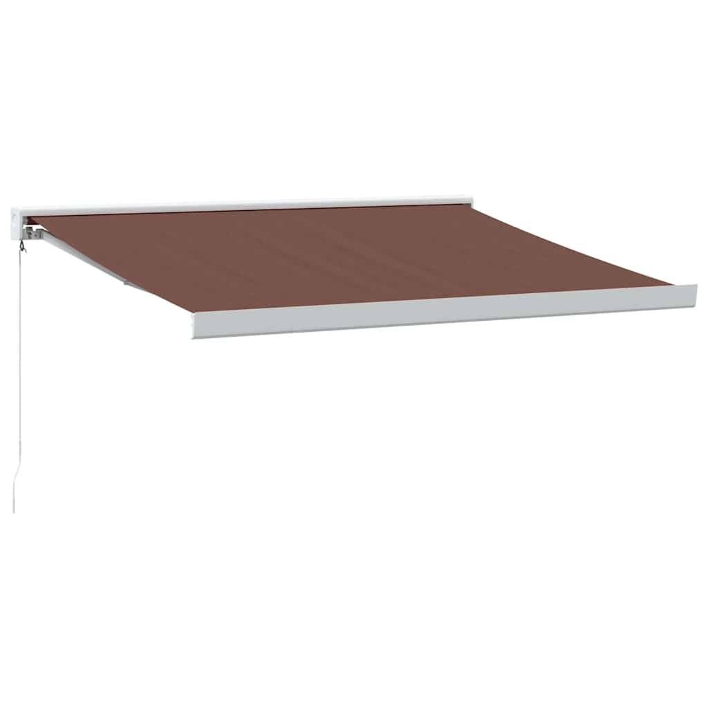 vidaXL Markise Manuell Braun 350x250 cm