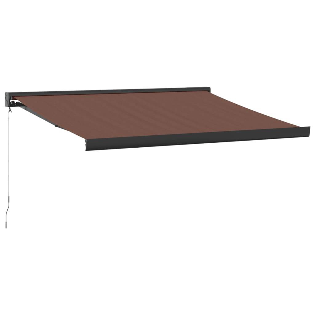 vidaXL Markise Manuell Braun 350x250 cm
