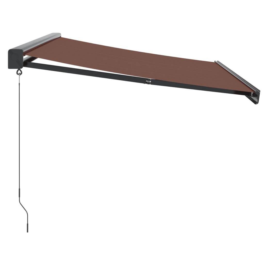 vidaXL Markise Manuell Braun 350x250 cm