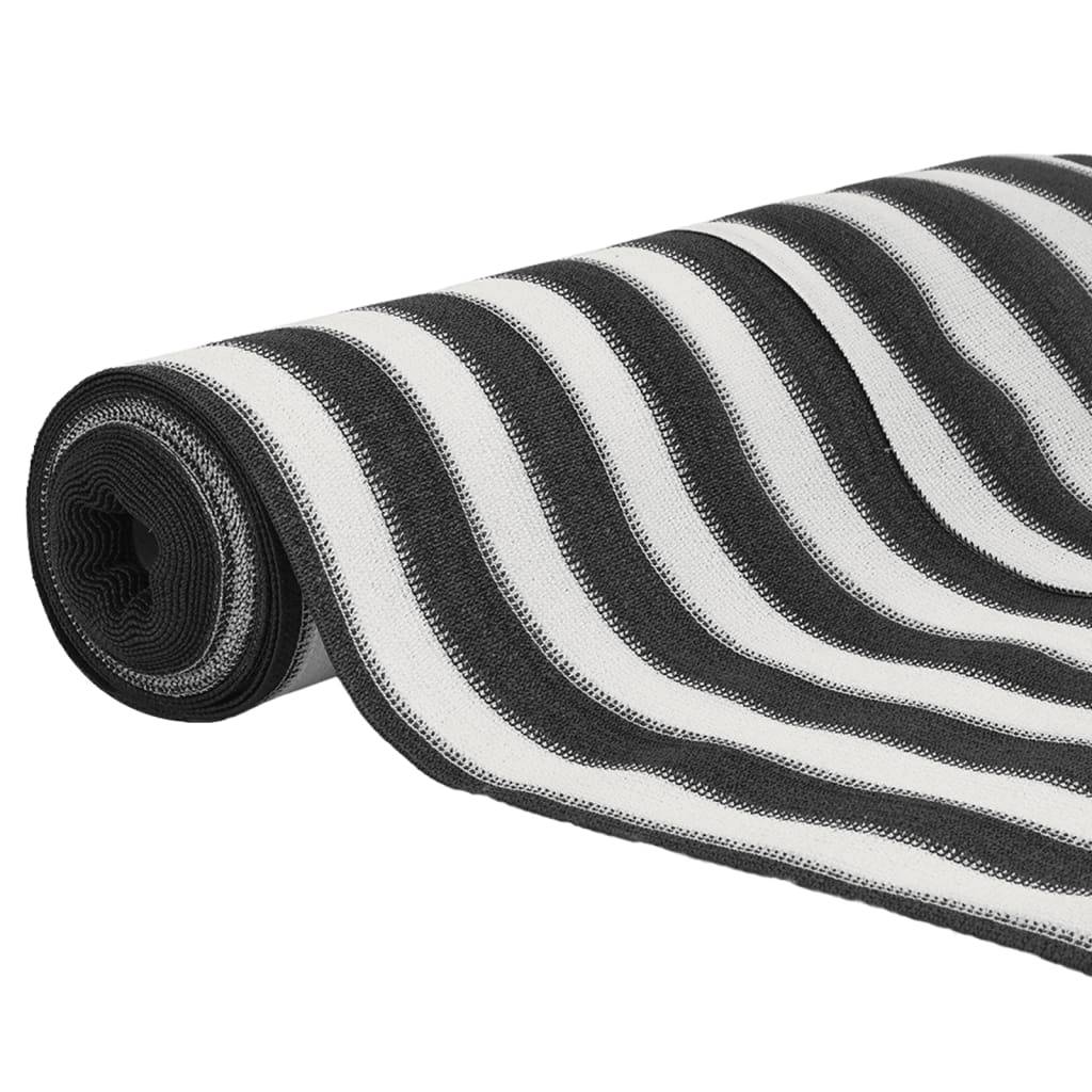 vidaXL Zaunblende Anthrazit und Weiß 2x10 m HDPE 150 g/m²