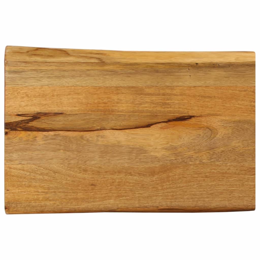 vidaXL Tischplatte mit Baumkante 60x40x3,8 cm Massivholz Mango