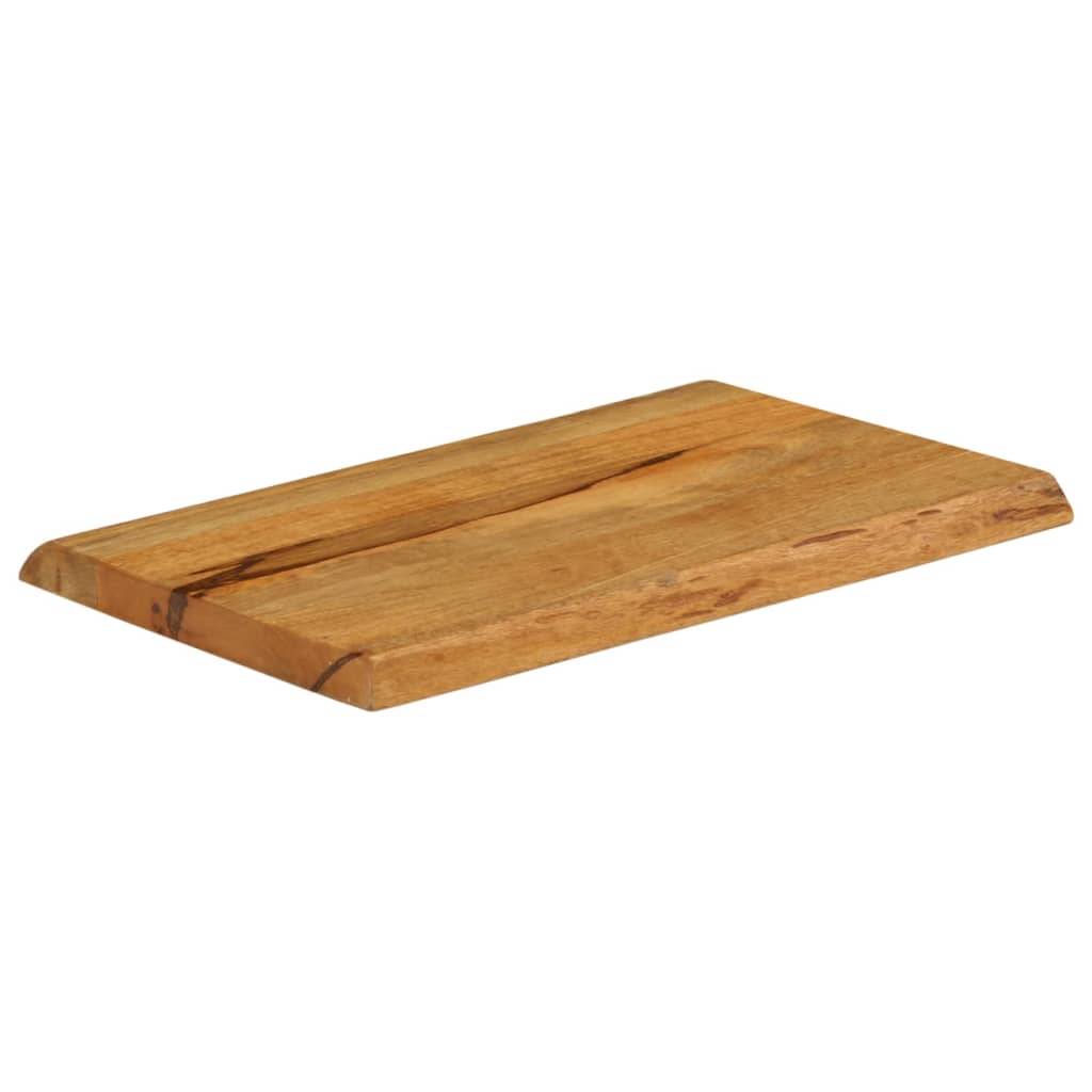 vidaXL Tischplatte mit Baumkante 60x40x3,8 cm Massivholz Mango