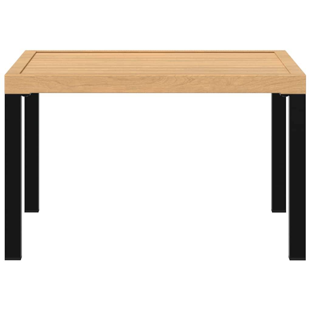 vidaXL Garten-Couchtisch Schwarz 65x65x40 cm Aluminium