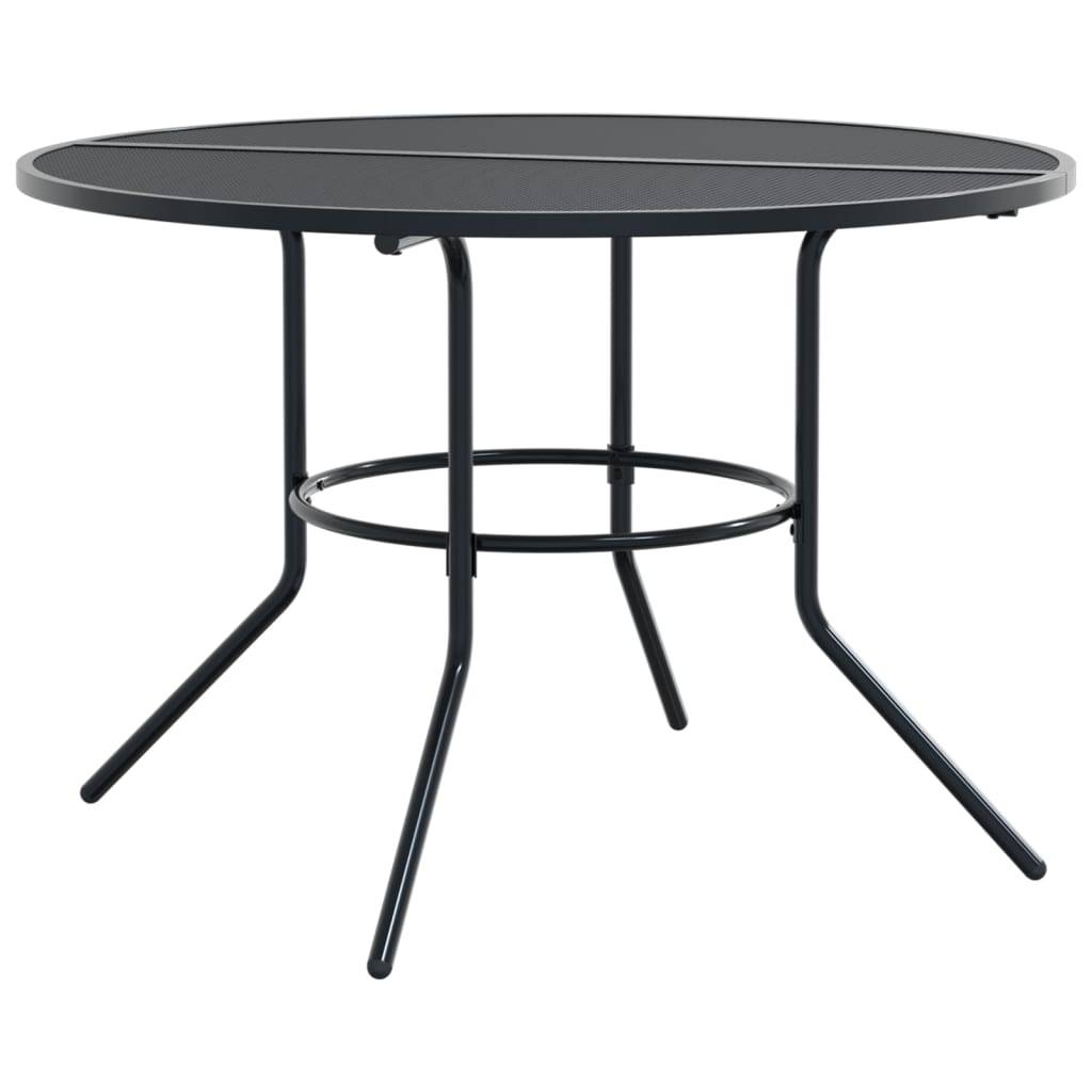 vidaXL Gartenstuhl-Set 5-tlg. Verstellbar Pulverbeschichteter Stahl