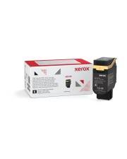 Xerox-Tonerkartuschenbox und schwarze Tonerkartusche auf weißem Hintergrund.