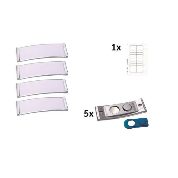 Namensschild polar POL20MA66-5DR 68x22mm edelstahl 5 Stück