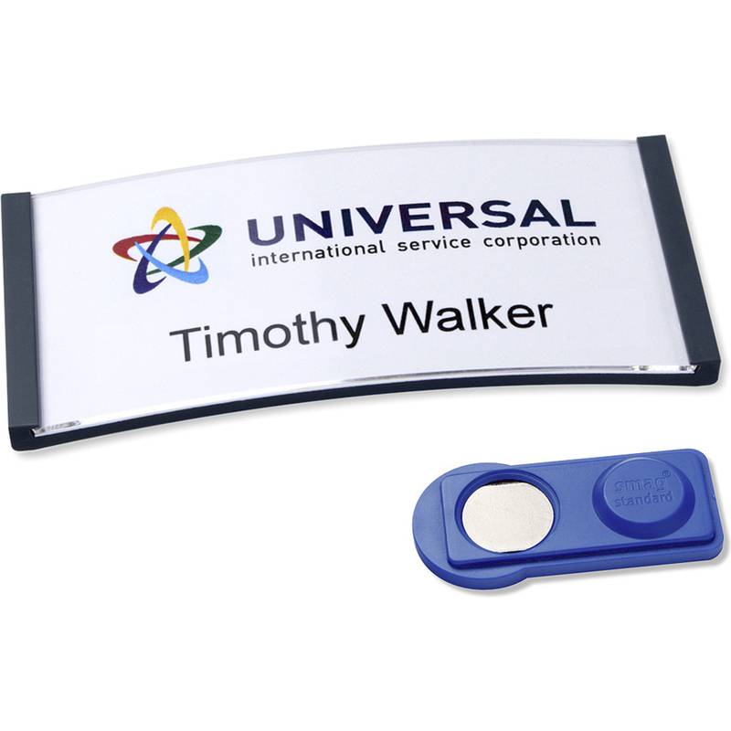 AVERY Zweckform Namensschild, 70 x 30 mm, anthrazit, 5er Set