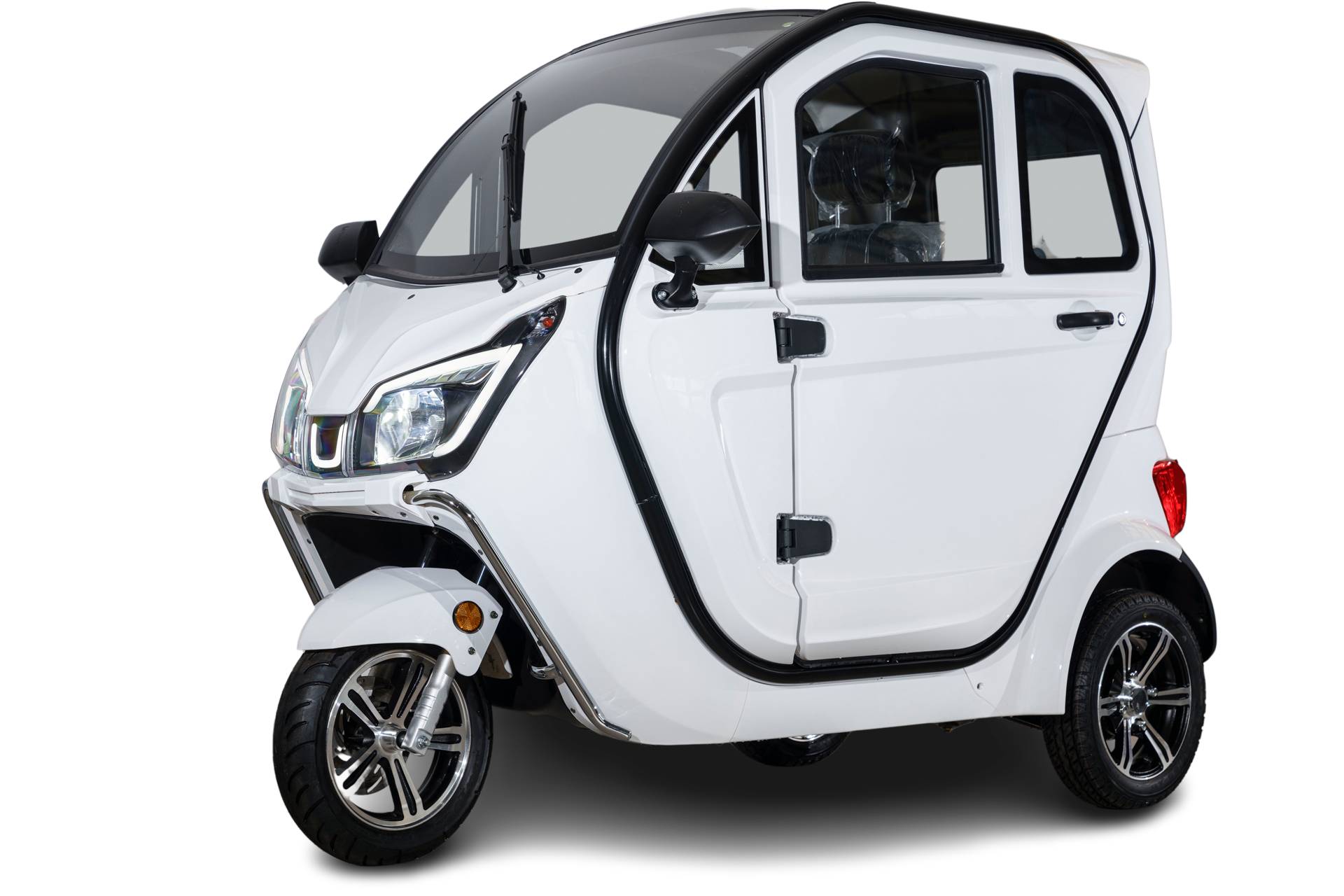 Stormborn Y8 Kabinenroller - 2 kW, Blei-Gel-Akku, 25 o. 45 km/h, weiß