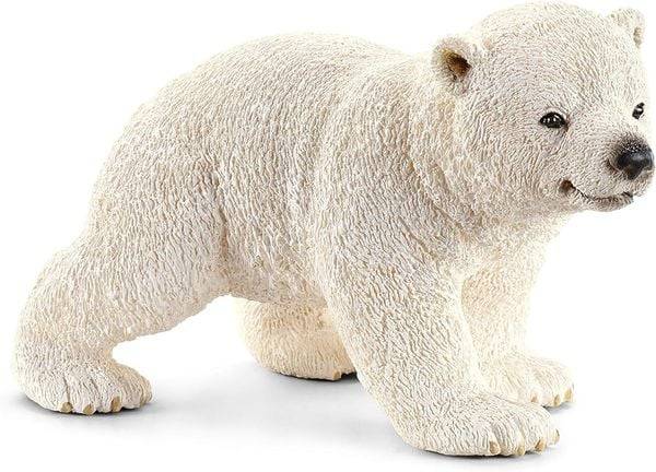Schleich 14708 - Wild Life, Eisbärjunges, Eisbär, Tierfigur, Länge: 6,5 cm