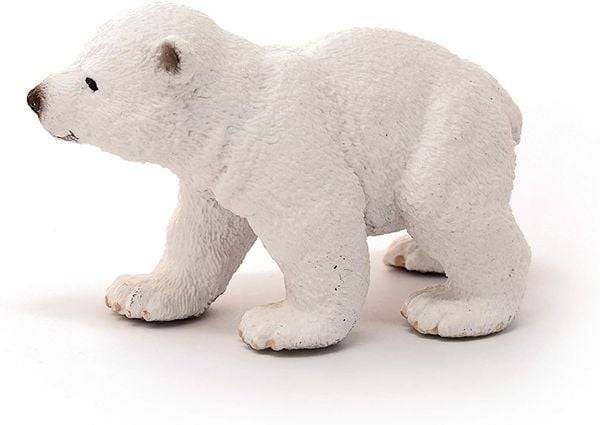 Schleich 14708 - Wild Life, Eisbärjunges, Eisbär, Tierfigur, Länge: 6,5 cm
