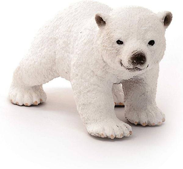 Schleich 14708 - Wild Life, Eisbärjunges, Eisbär, Tierfigur, Länge: 6,5 cm