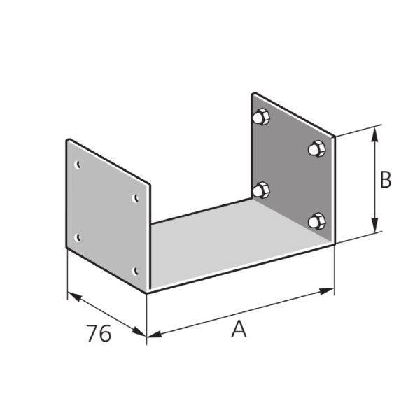 Pflitsch Verbindungsstück VI 100/100 S