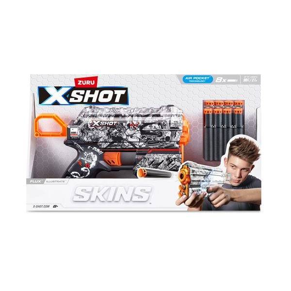 Zuru - X-Shot - Skins Blaster Flux plus Darts