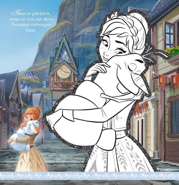 Disney Die Eiskönigin 2: Mein Glitzer-Malblock