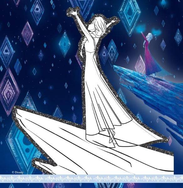 Disney Die Eiskönigin 2: Mein Glitzer-Malblock