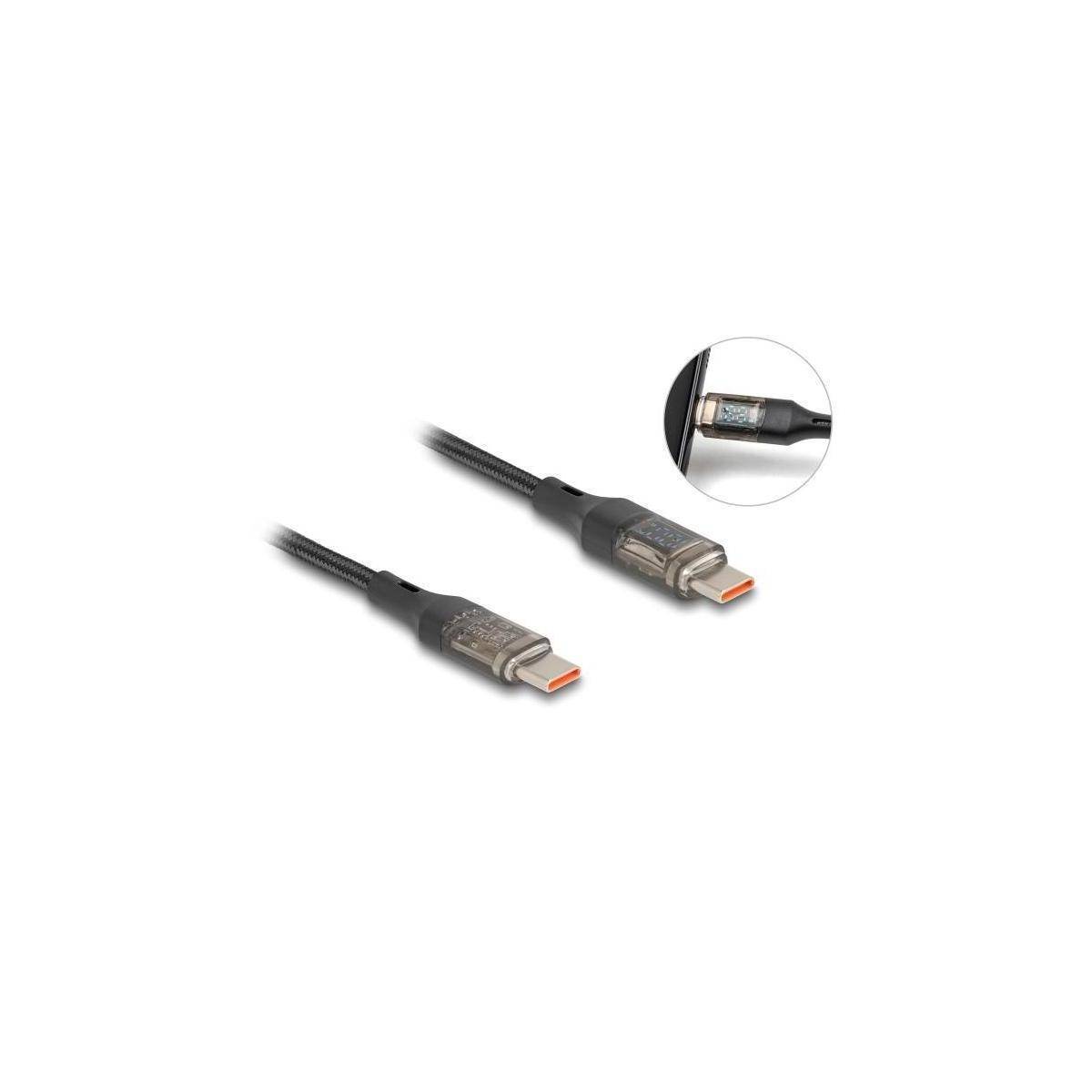 Delock USB 2.0 Daten- und Schnellladekabel USB Type-C Stecker zu Stecker PD 3.0