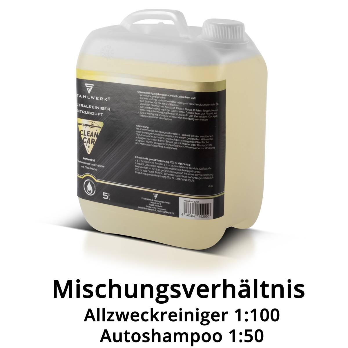 STAHLWERK Universalreiniger-Konzentrat mit Citrus-Duft 5 Liter Kanister