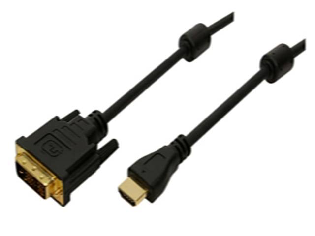 Logilink HDMI-DVI-Kabel HDMI -> DVI-D ST/ST 2,00 m bk Multimedia-Technik HDMI-Kabel