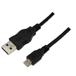 Logilink USB Kabel A -> Micro B Stecker 2.0 1,80m schwarz Multimedia-Technik USB-Kabel