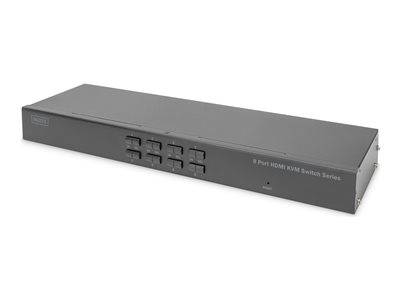DIGITUS KVM-Switch, 8-Port, Single-Display, 4K, HDMI Signalsteuerung KVM KVM Switches