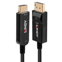 Lindy 38490 Videokabel-Adapter 10 m DisplayPort HDMI Typ A (Standard) Schwarz Multimedia-Technik
