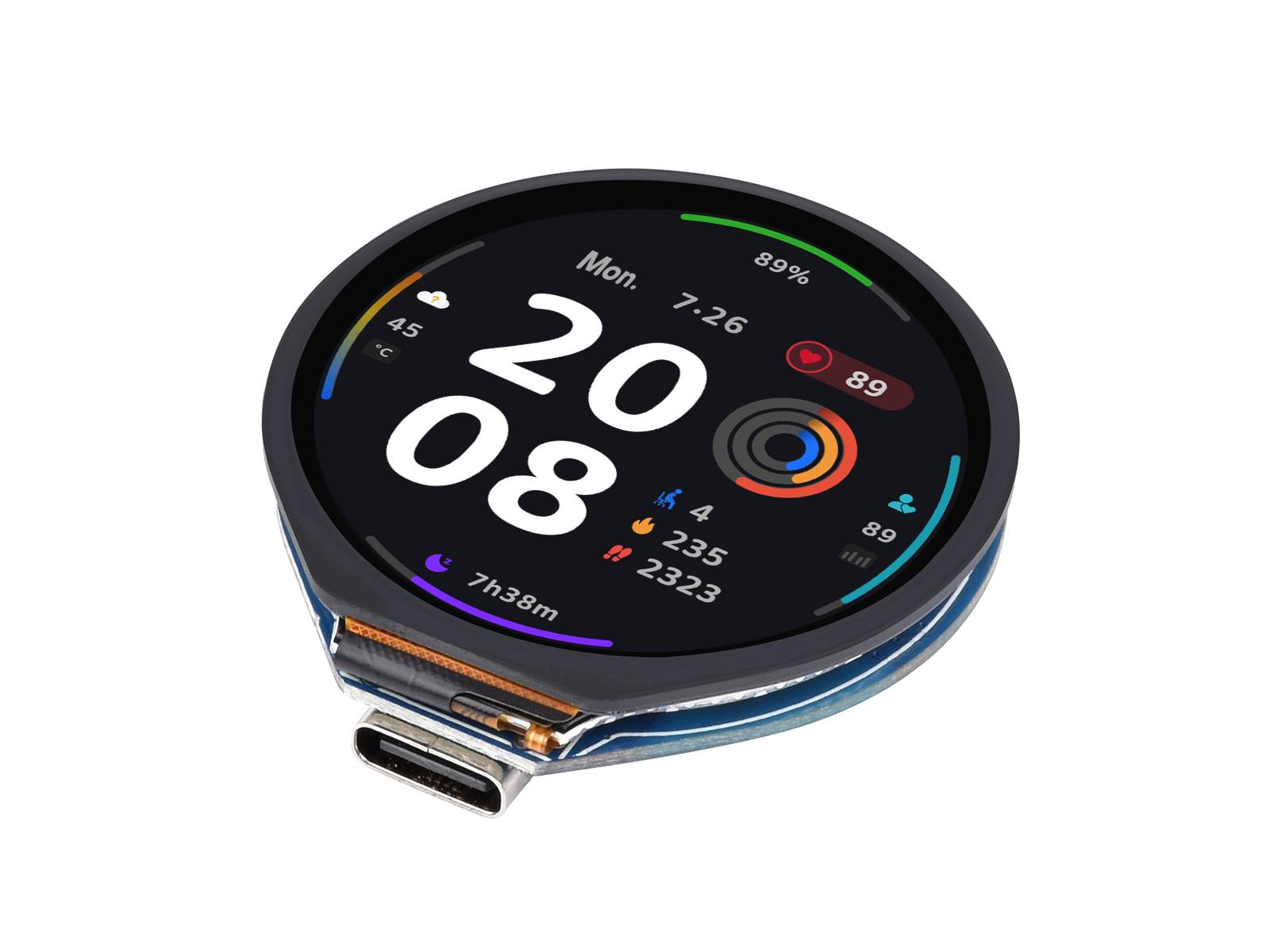 WaveShare ESP32-S3 Development Board 1.28inch Round Touch LCD