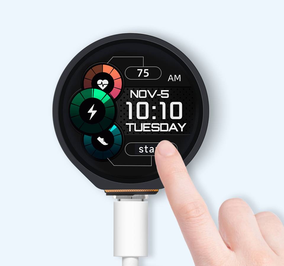 WaveShare ESP32-S3 Development Board 1.28inch Round Touch LCD