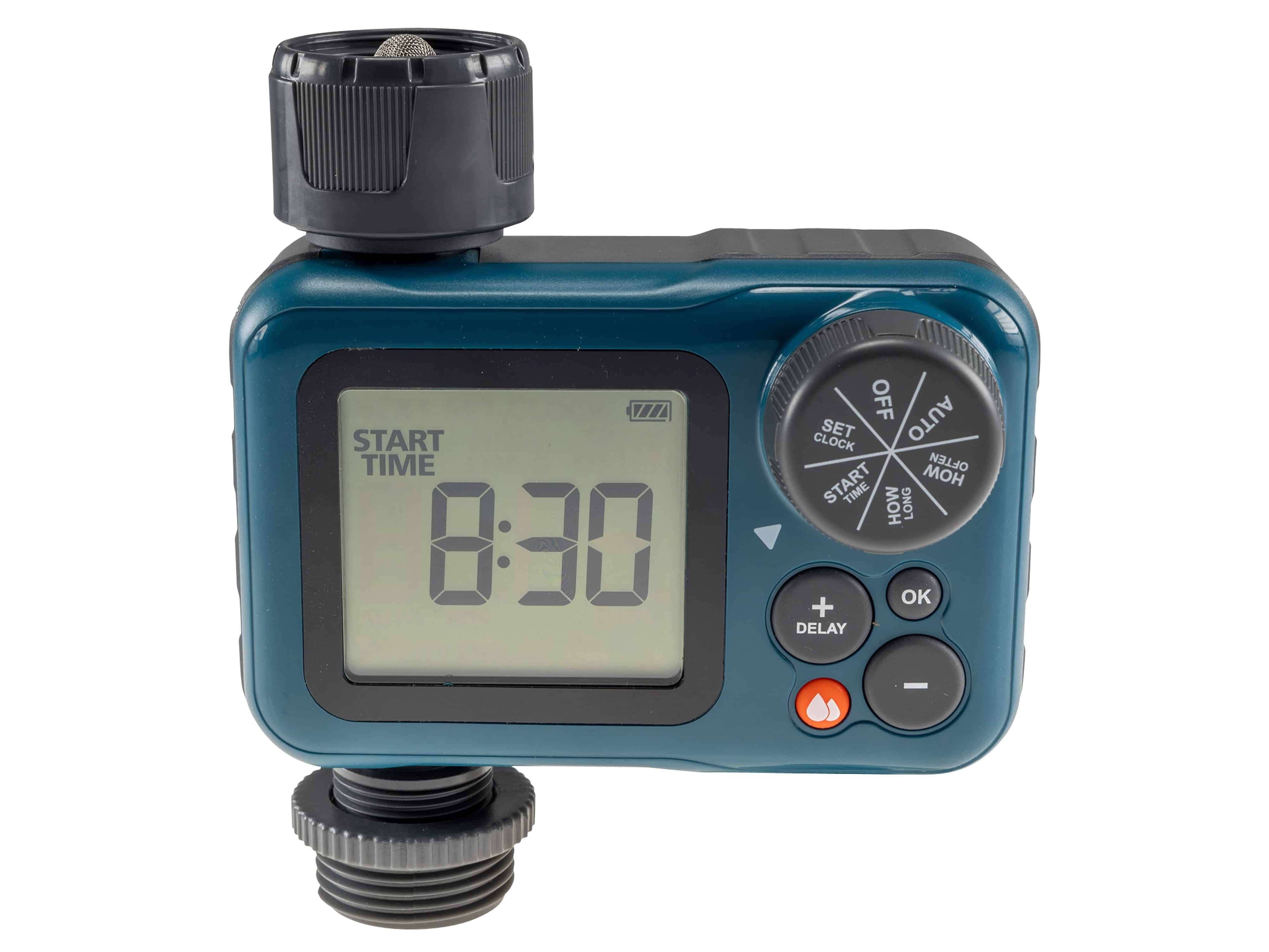 CHILITEC Digitaler Bewässerungscomputer CT-WB7, mit Adapter 1" u. 3/4"