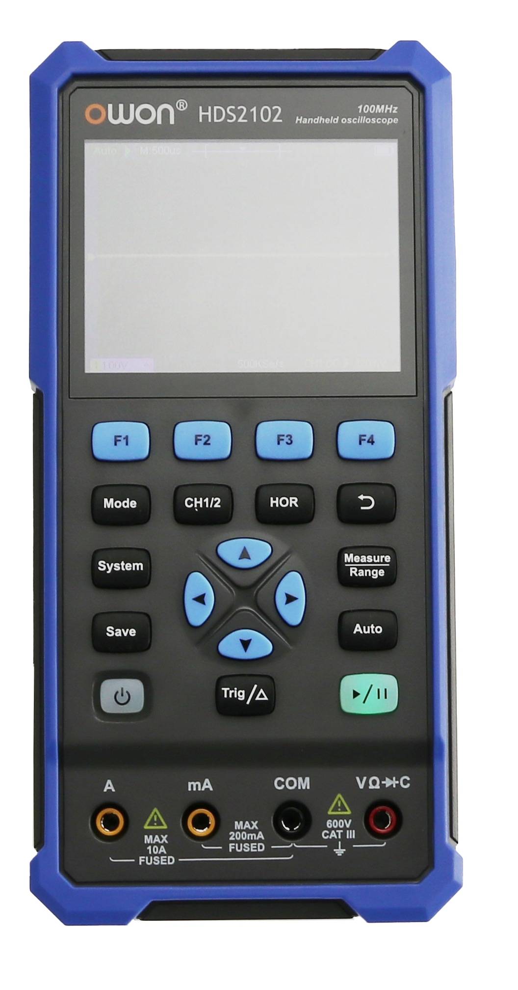 OWON LCD-Oszilloskop mit Multimeter, HDS2102, 2-Kanal, 100 MHz