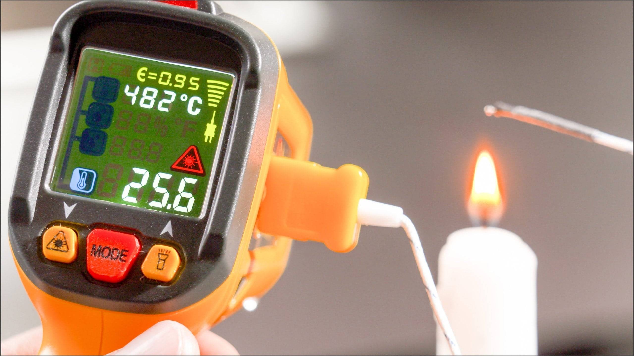 PANCONTROL Infrarot-Thermometer PAN IR-T800+, 12:1, mit Laser-Messkreisanzeige