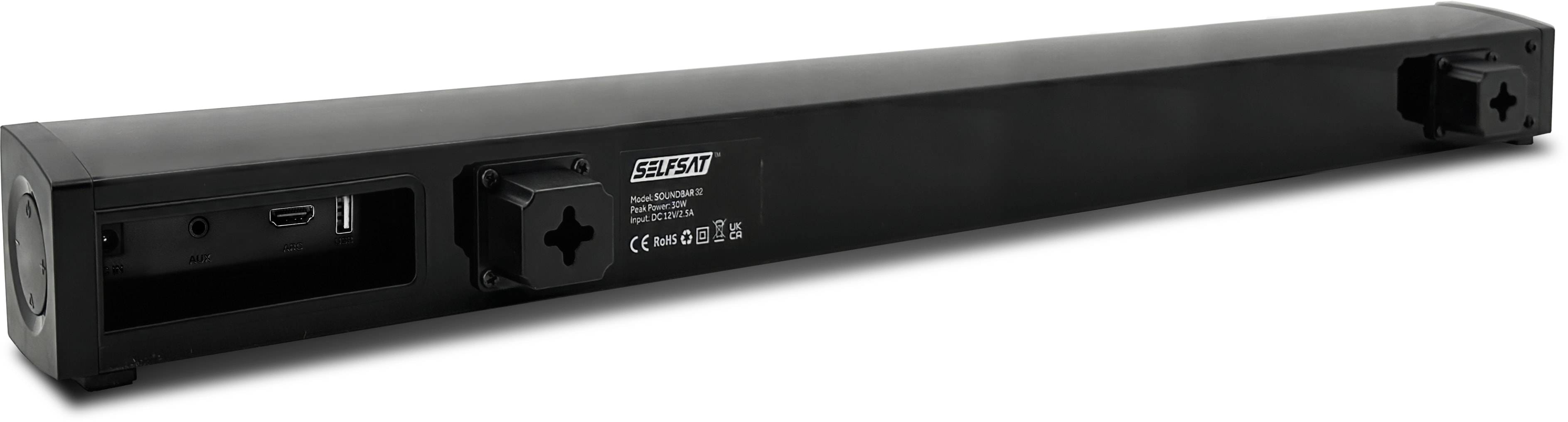 SELFSAT Soundbar 32, 12/230 V, 30 W, schwarz