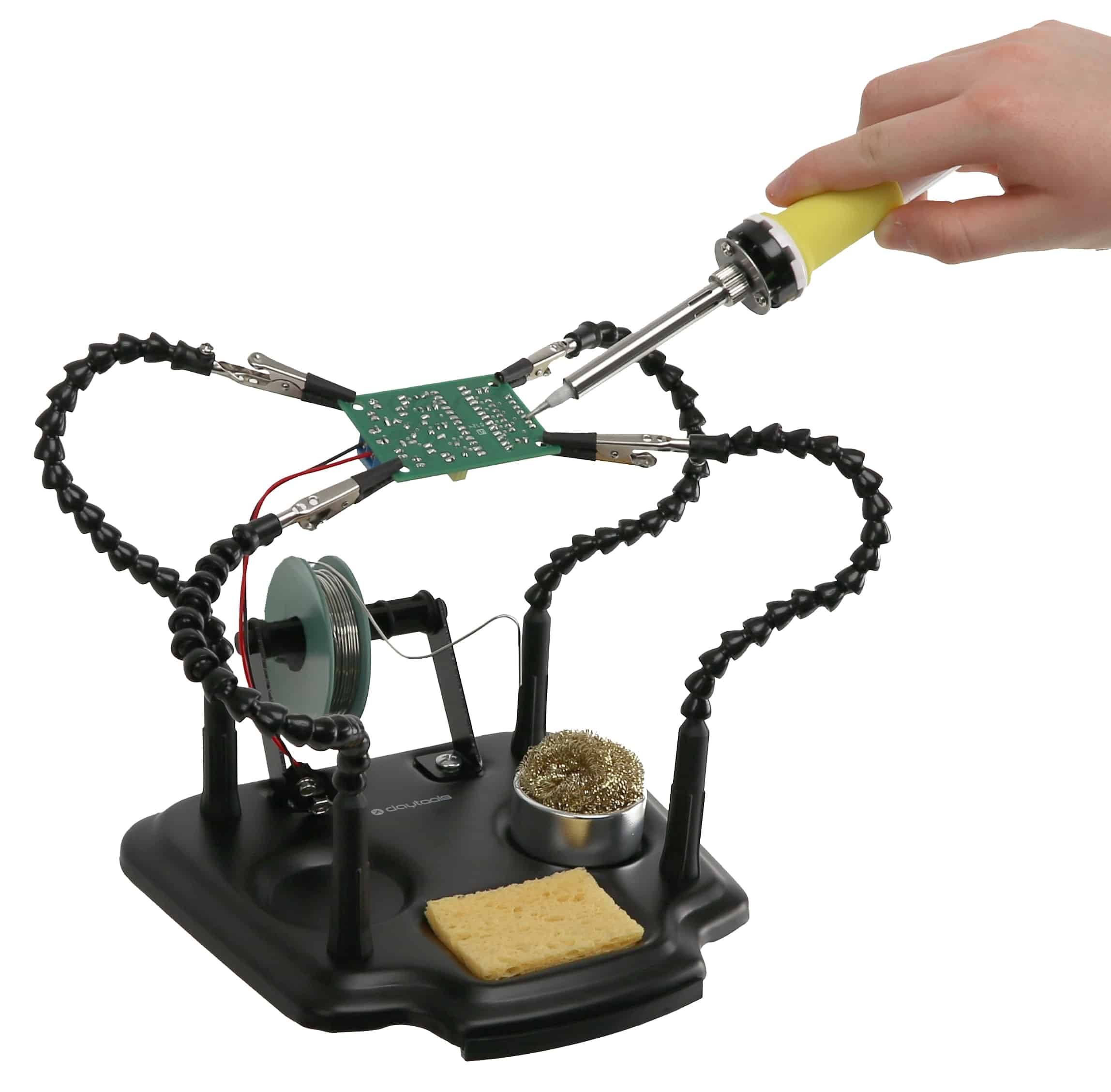 DAYTOOLS Löthilfe mit 4 flexiblen Armen und Zubehör, LH-11M-1