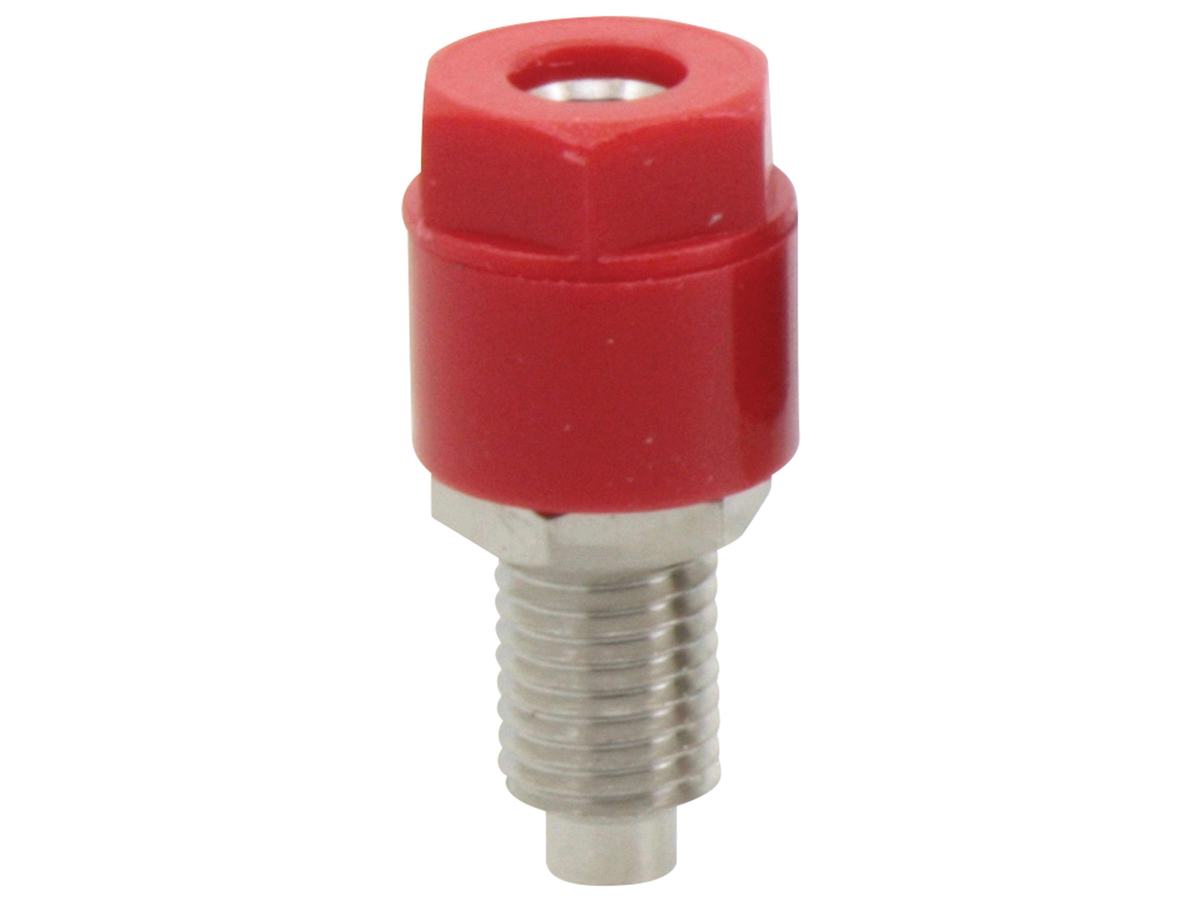 DONAU ELEKTRONIK Telefonbuchse, 4 mm, rot, 3230