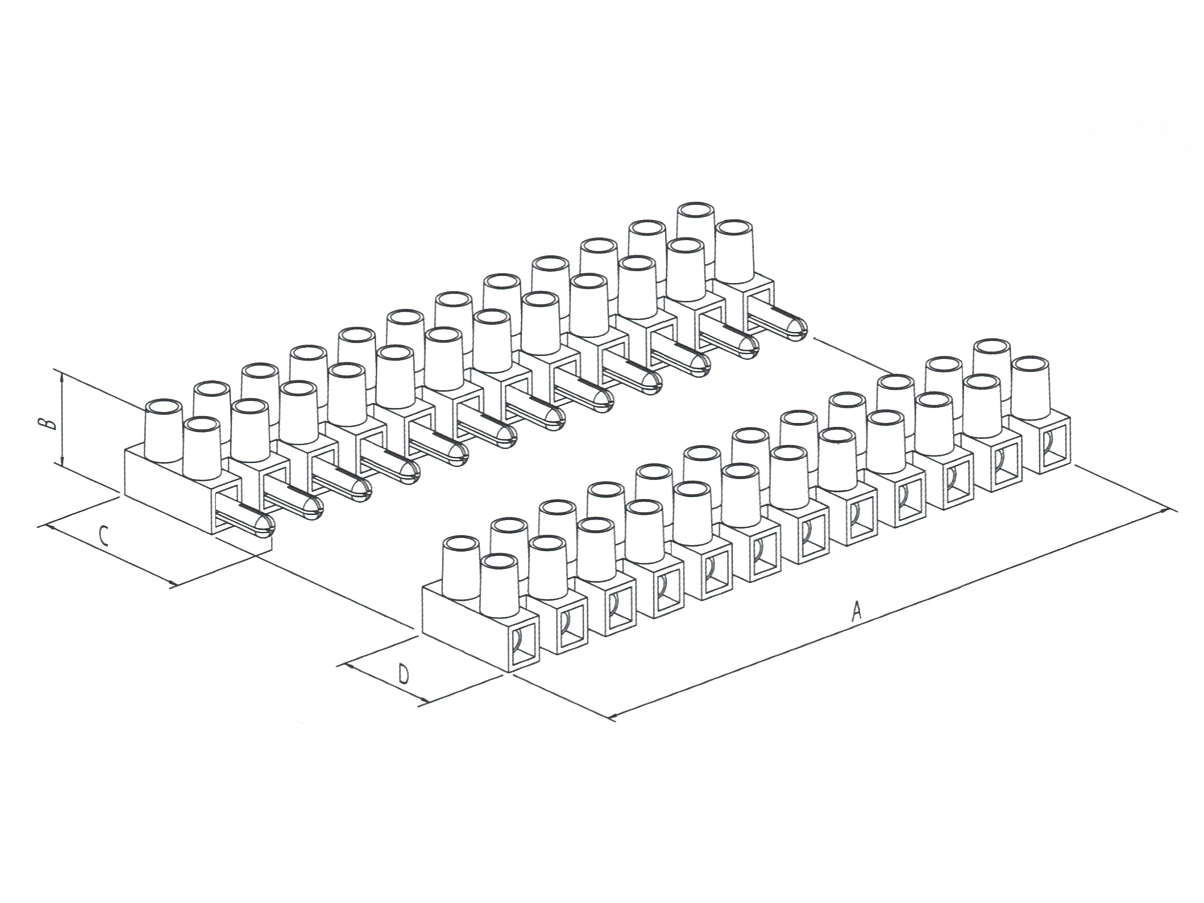 DONAU ELEKTRONIK Lüsterklemme, 2,5 mm², steckbar, H128
