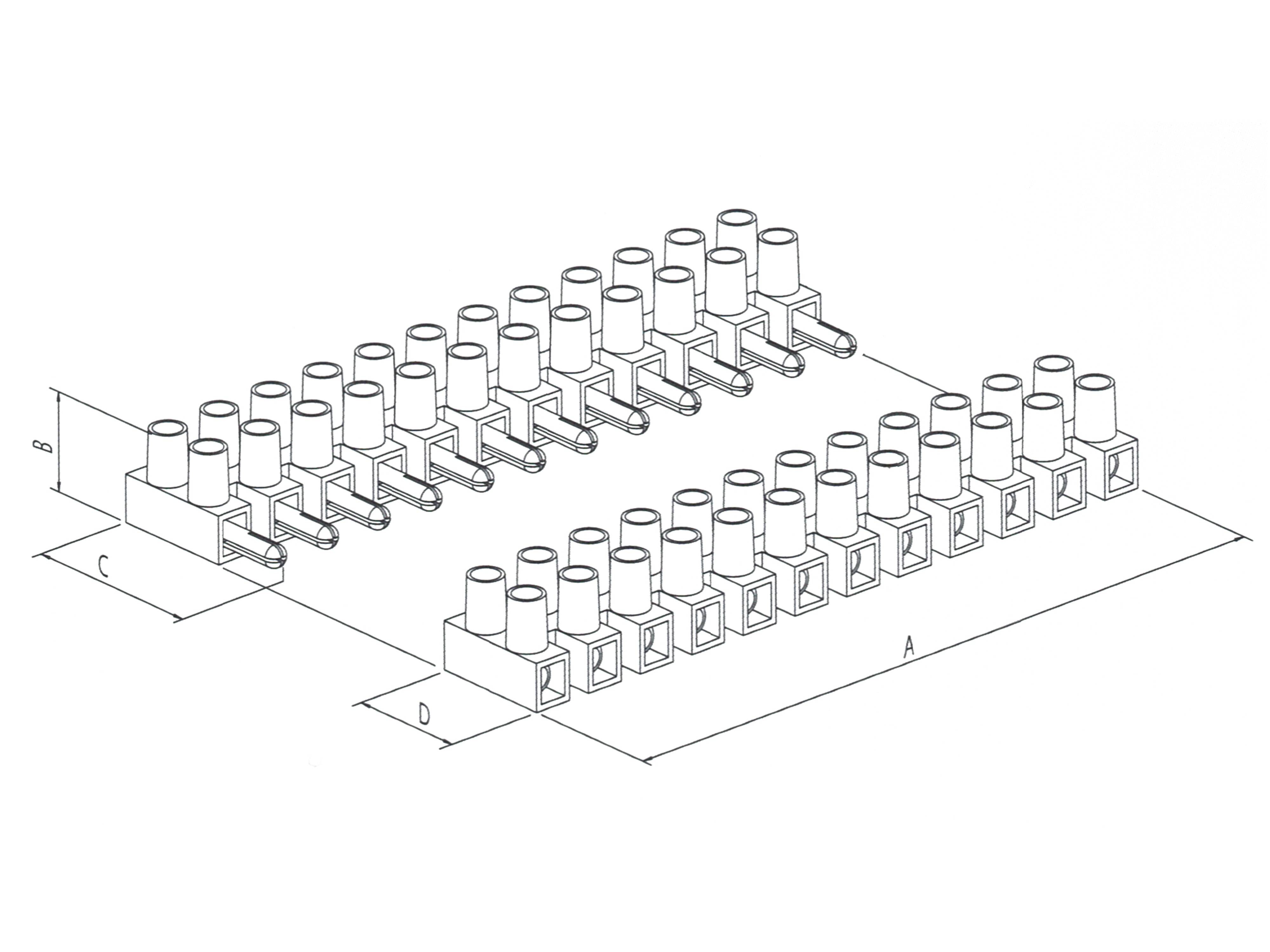 DONAU ELEKTRONIK Lüsterklemme, 4mm², steckbar, H143