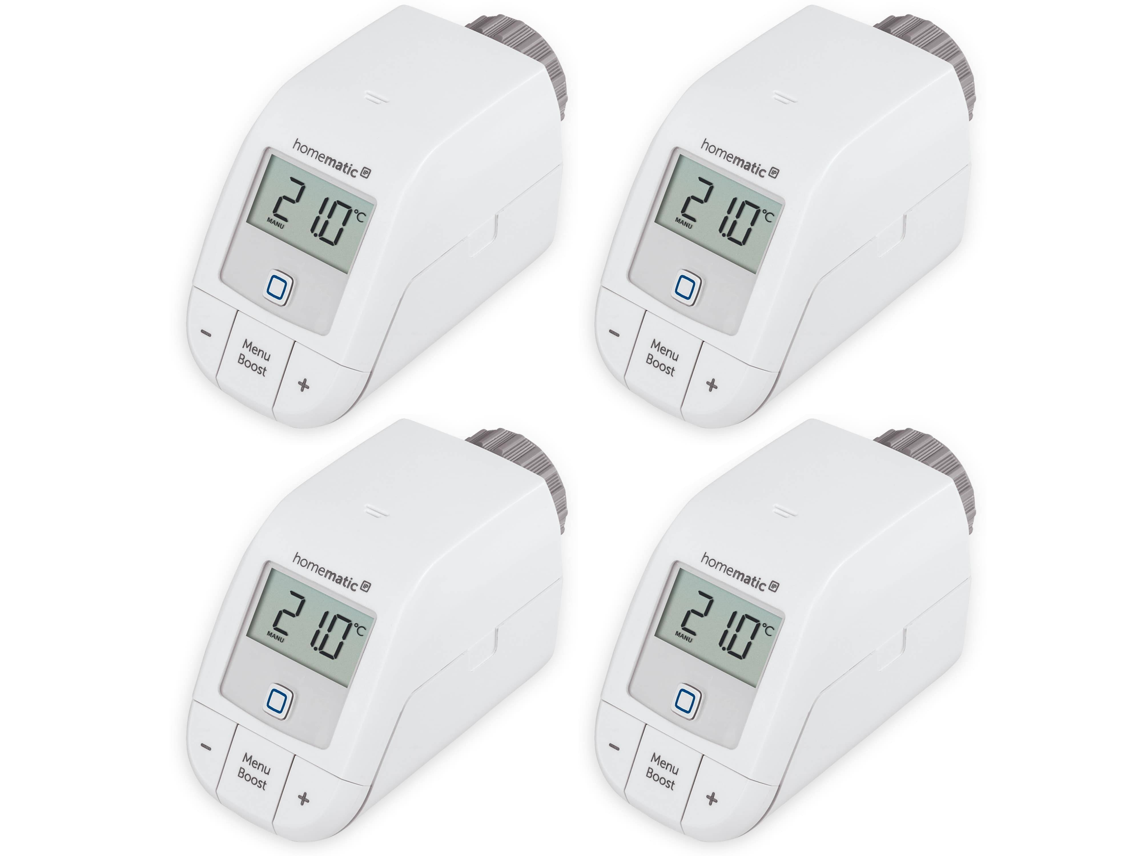 HOMEMATIC IP 153412A0, Heizkörper-Thermostat, 4 Stück