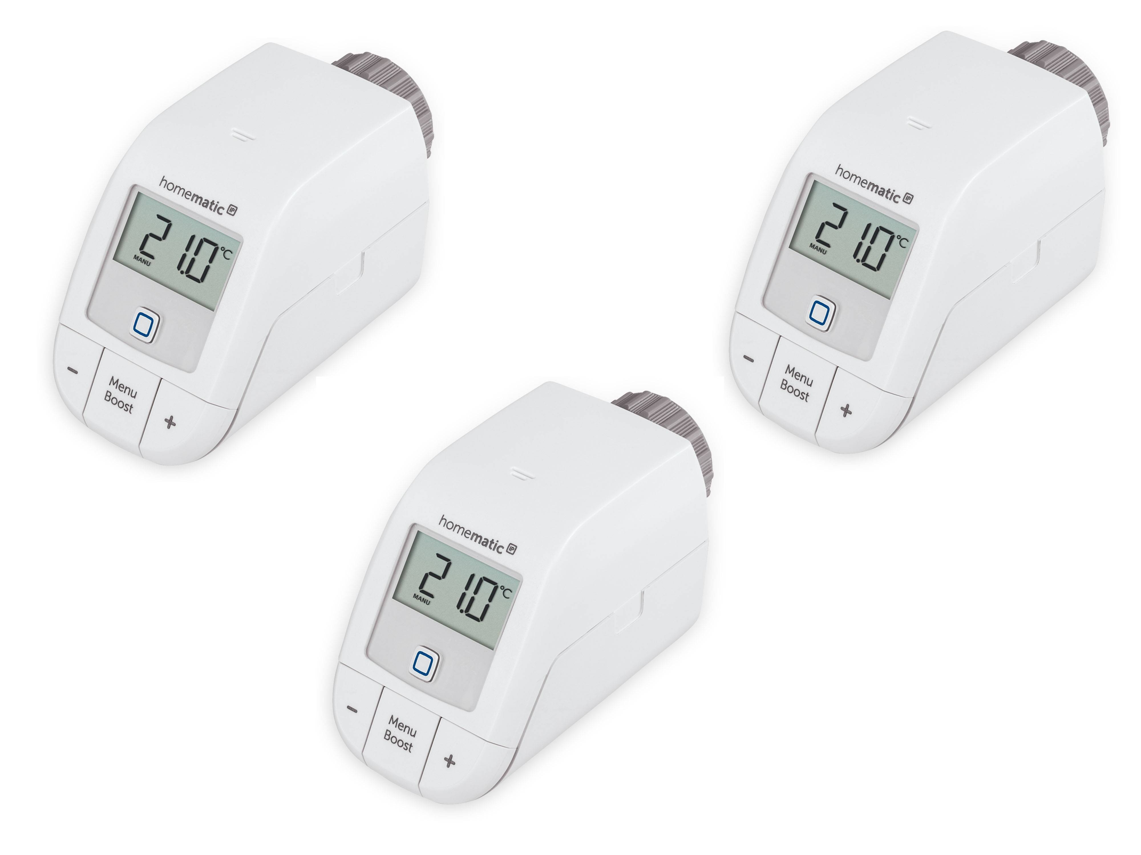 HOMEMATIC IP 153412A0, Heizkörperthermostat Basic, 3 Stück