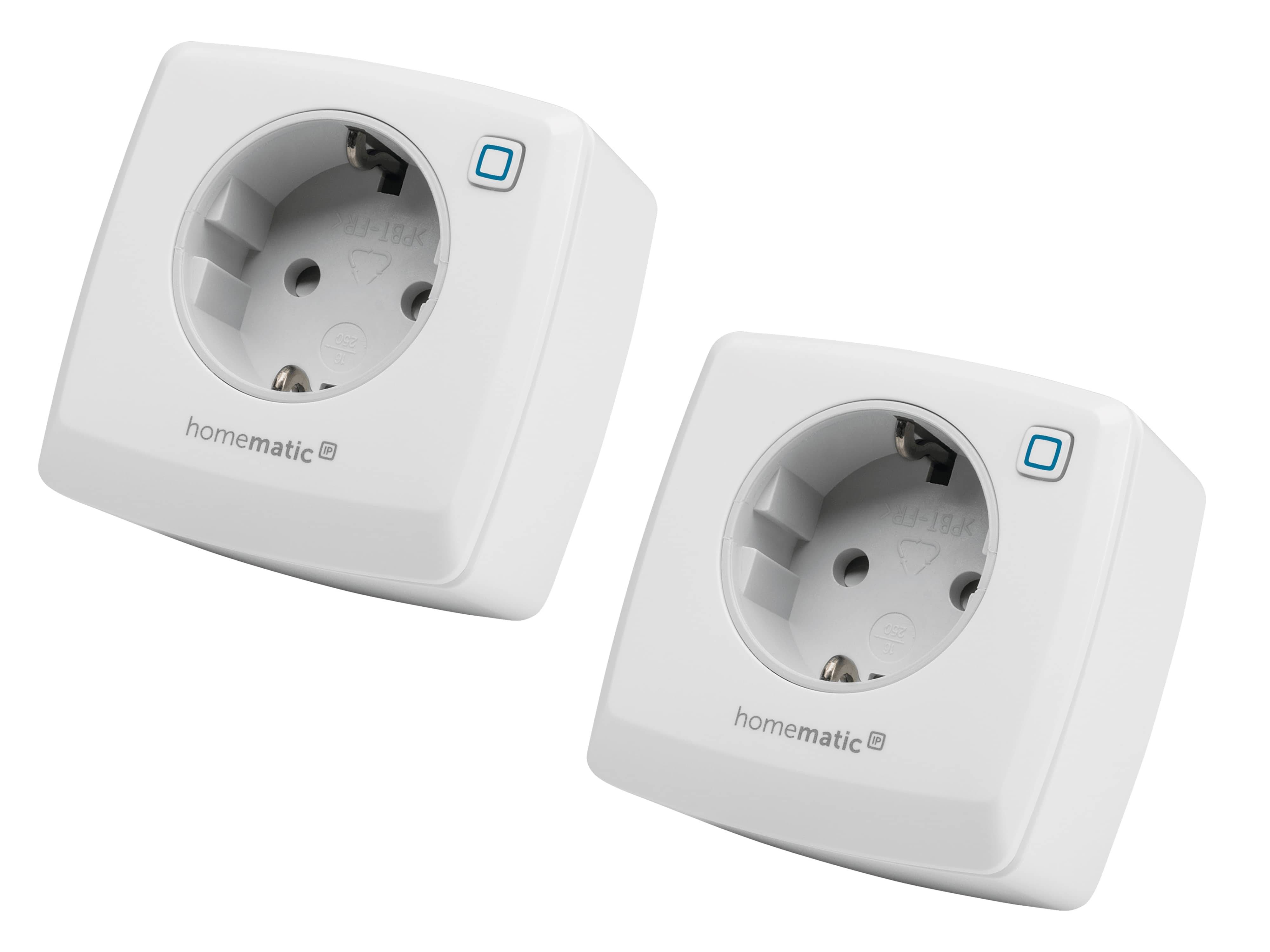 HOMEMATIC IP 157337A0, Schalt-Messsteckdose, 2 Stück