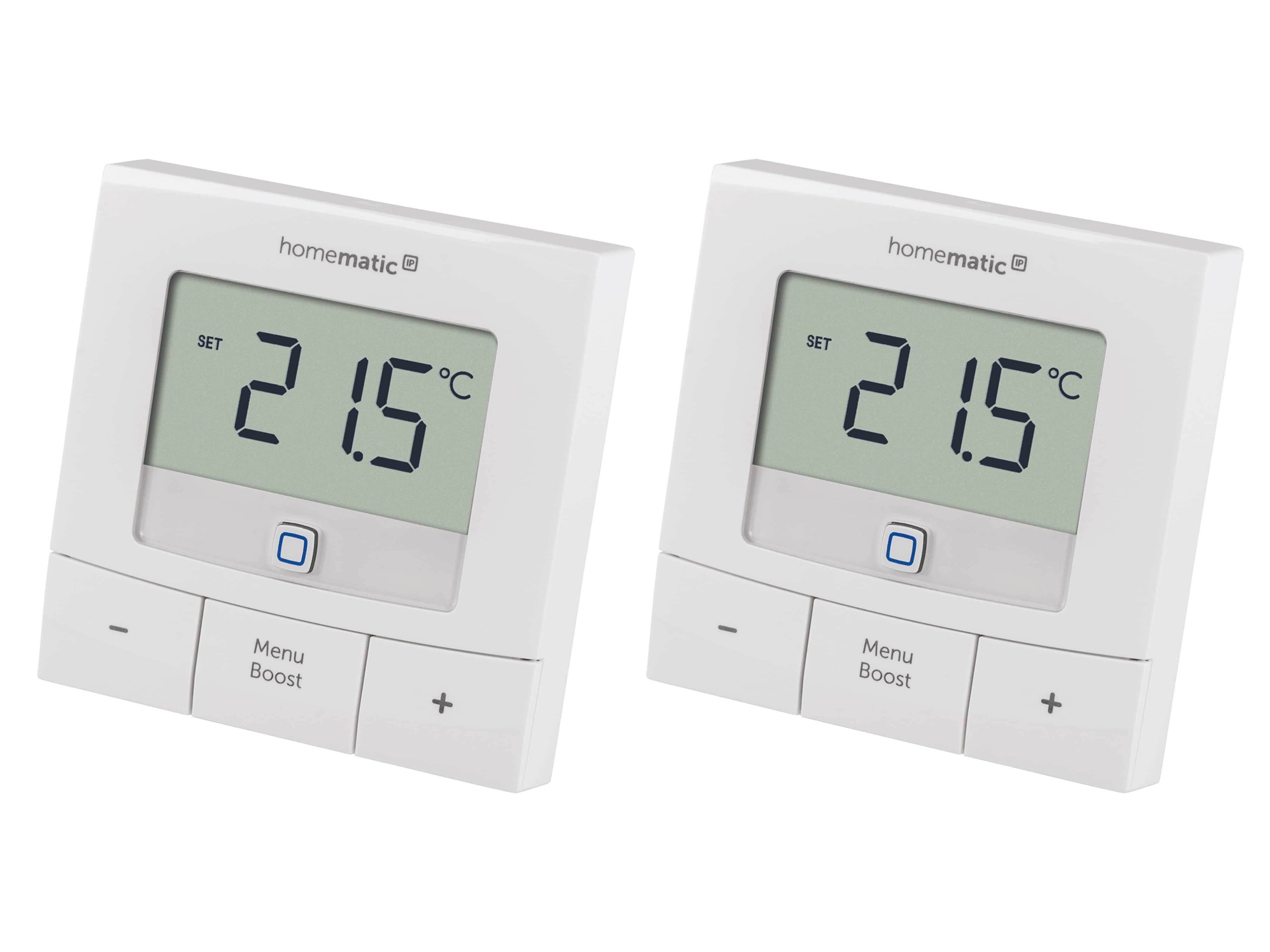 HOMEMATIC IP Smart Home 154666A0, Wandthermostat basic, 2 Stück