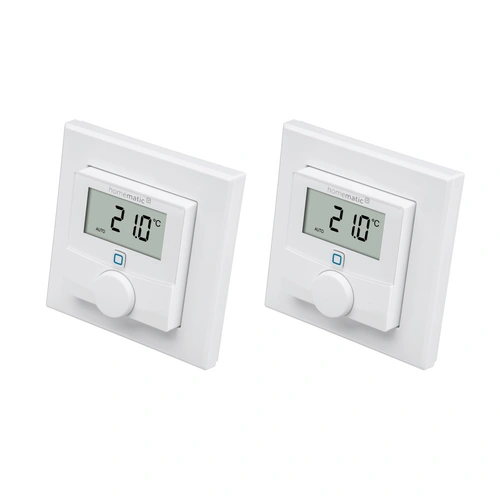 HOMEMATIC IP 156669A0, Wandthermostat mit Luftfeuchtigkeitssensor, 2 Stück HOMEMATIC IP 156669A0, Wandthermostat mit Luftfeuchtigkeitssensor, 2 Stück