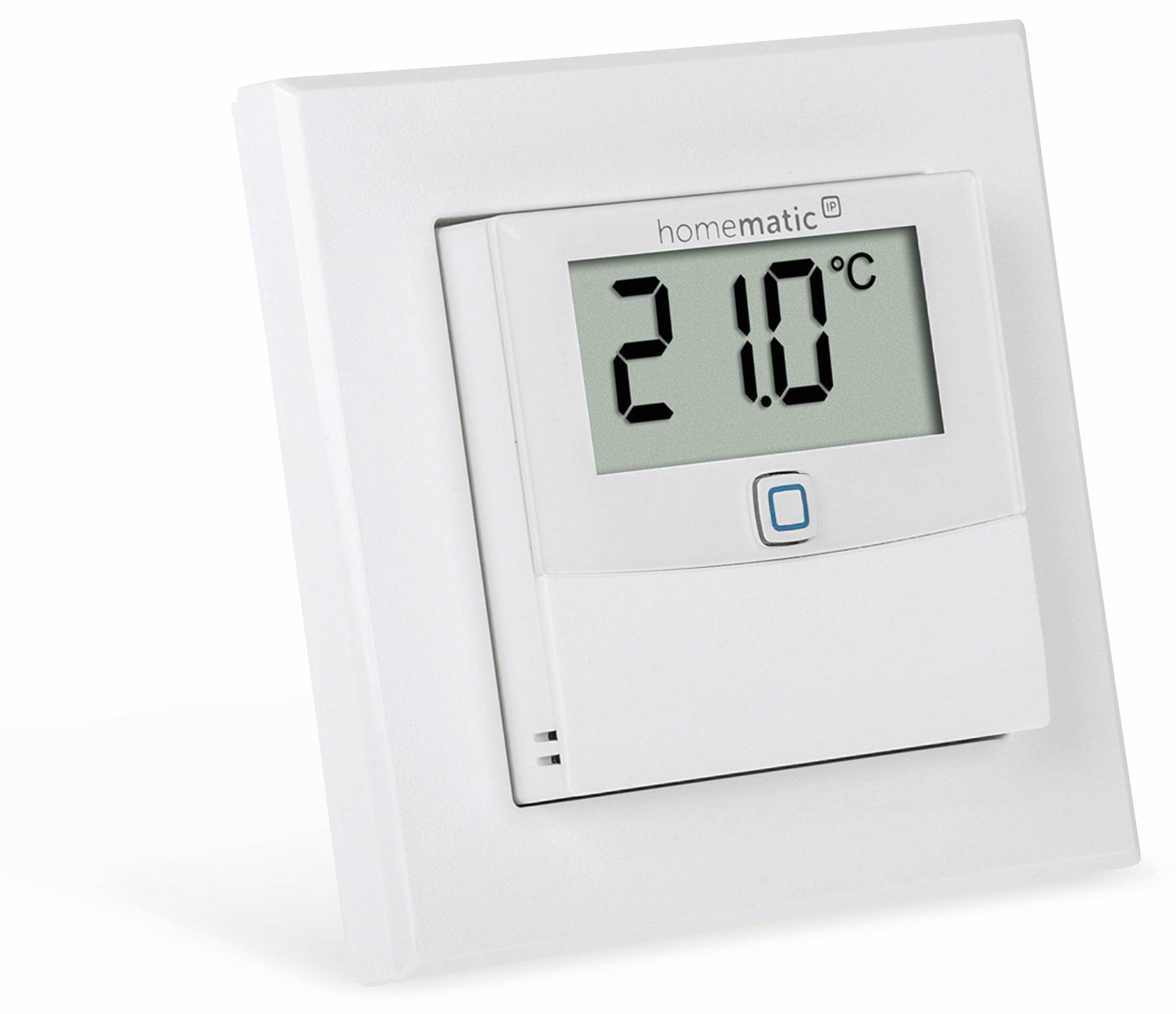 HOMEMATIC IP Smart Home 150180A0, Temp. und Luftfeucht. Sensor mit Display, 4 Stück