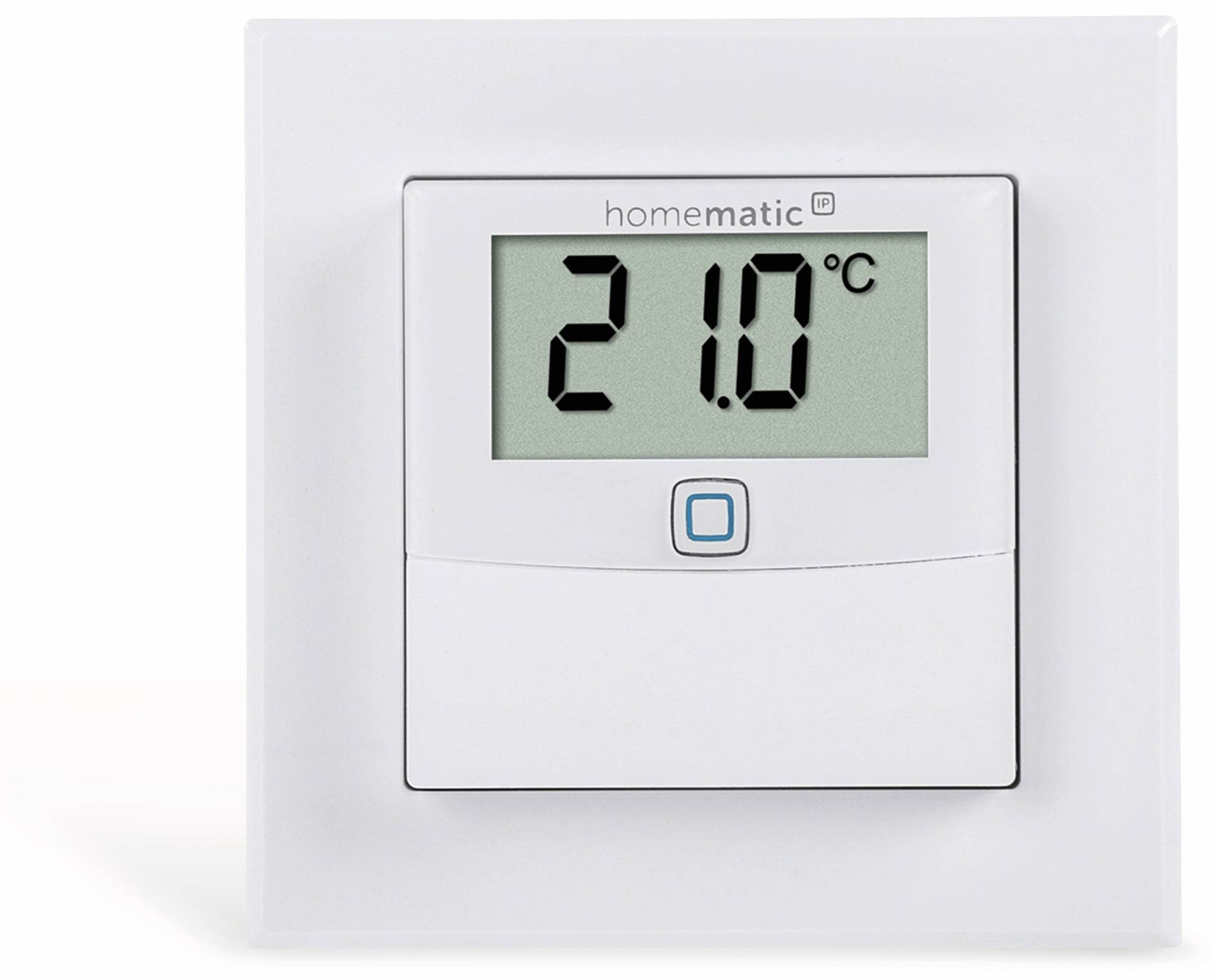 HOMEMATIC IP Smart Home 150180A0, Temp. und Luftfeucht. Sensor mit Display, 2 Stück