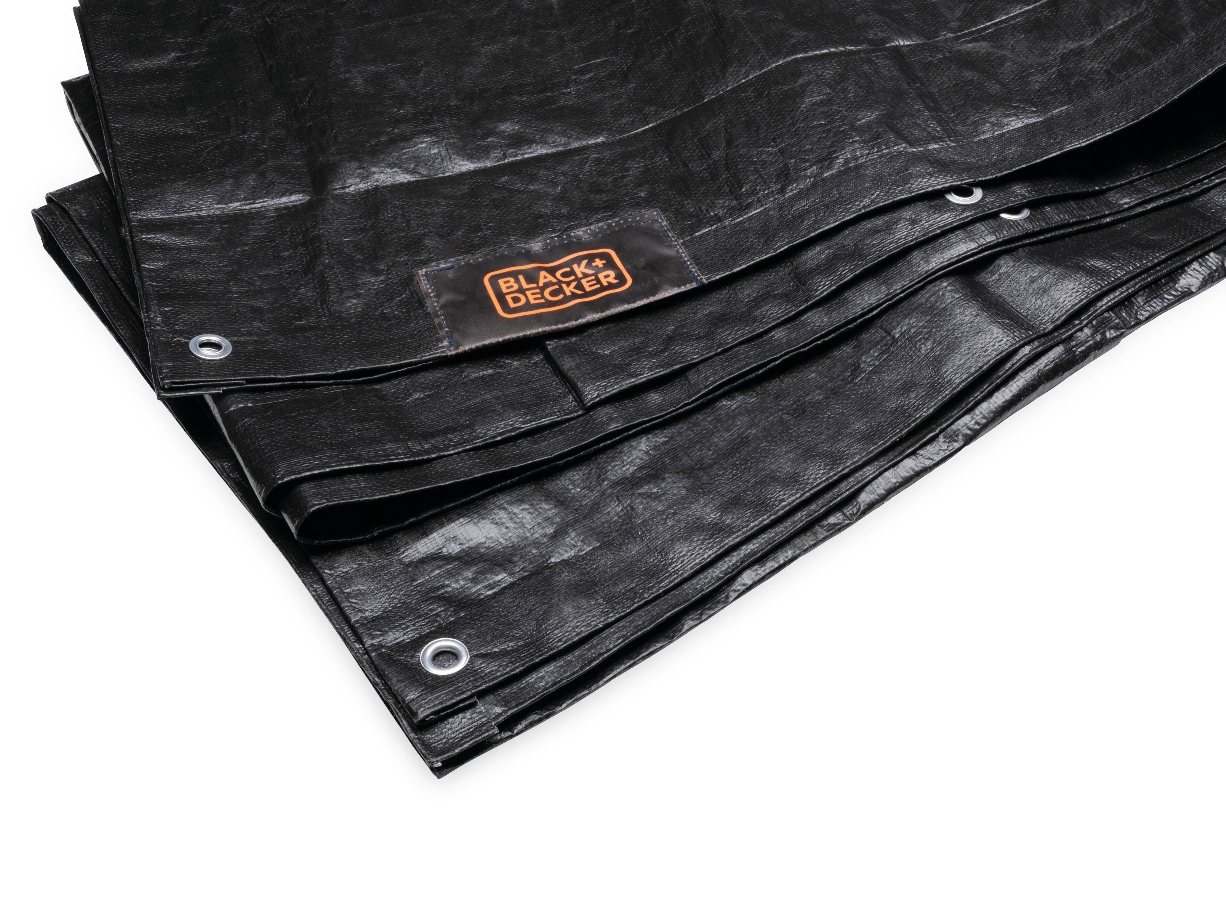 BLACK & DECKER Gewebeplane, 1,6x2,5m, schwarz