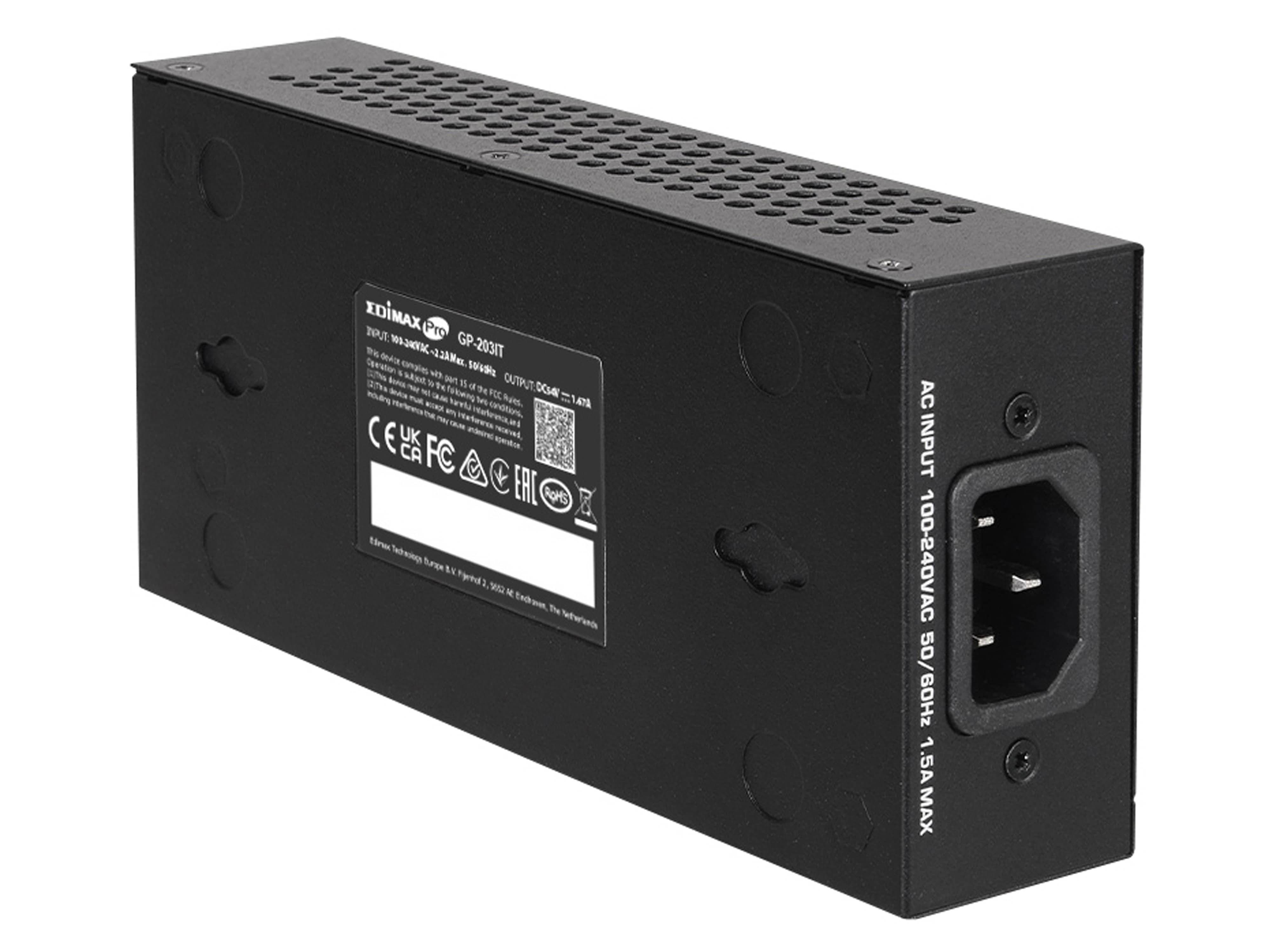 EDIMAX Injektor PRO PoE++ 2.5 Gigabit GP-203IT 90Watt Ausg.