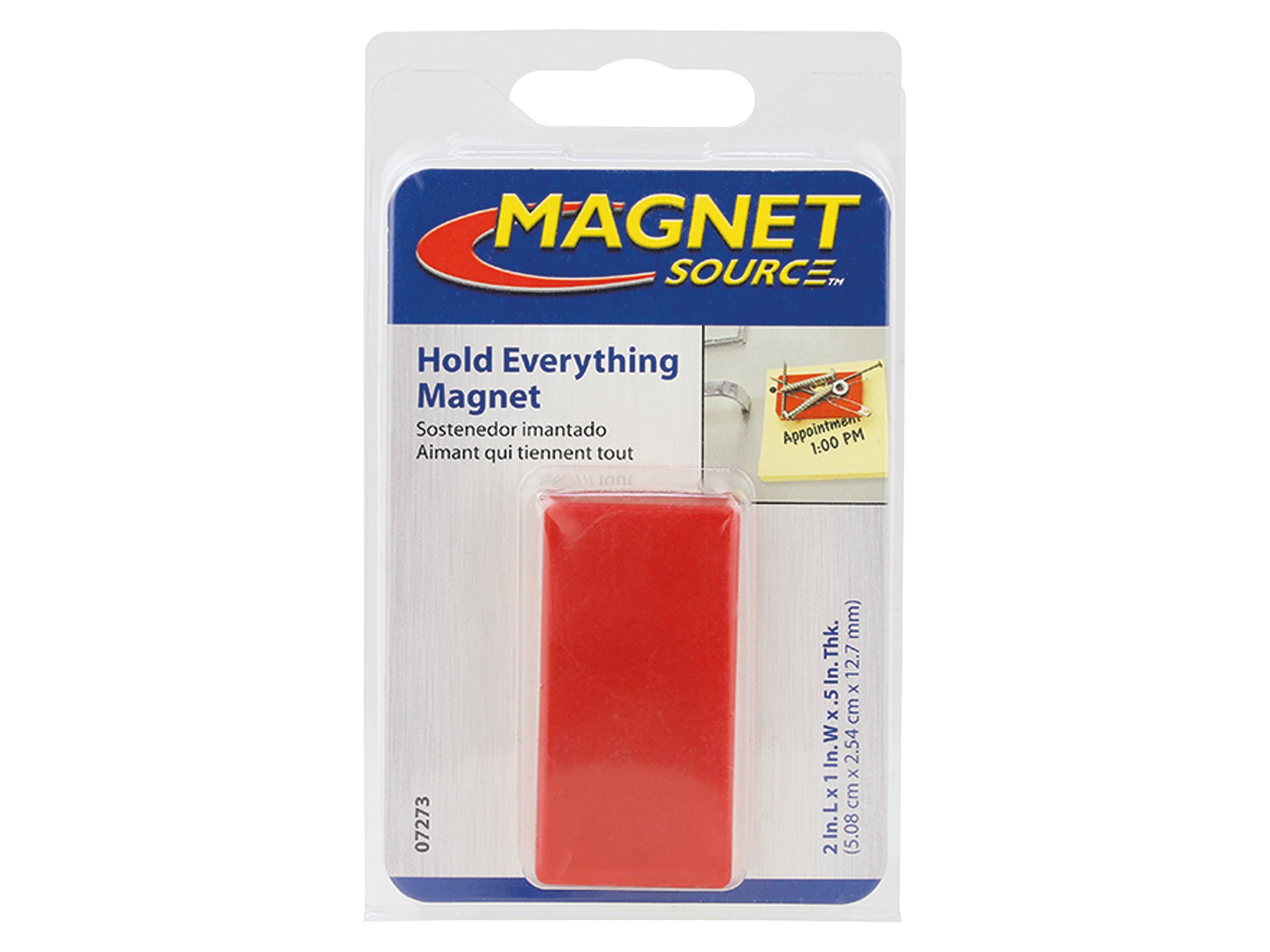 Paket mit einem roten „Hold Everything Magnet