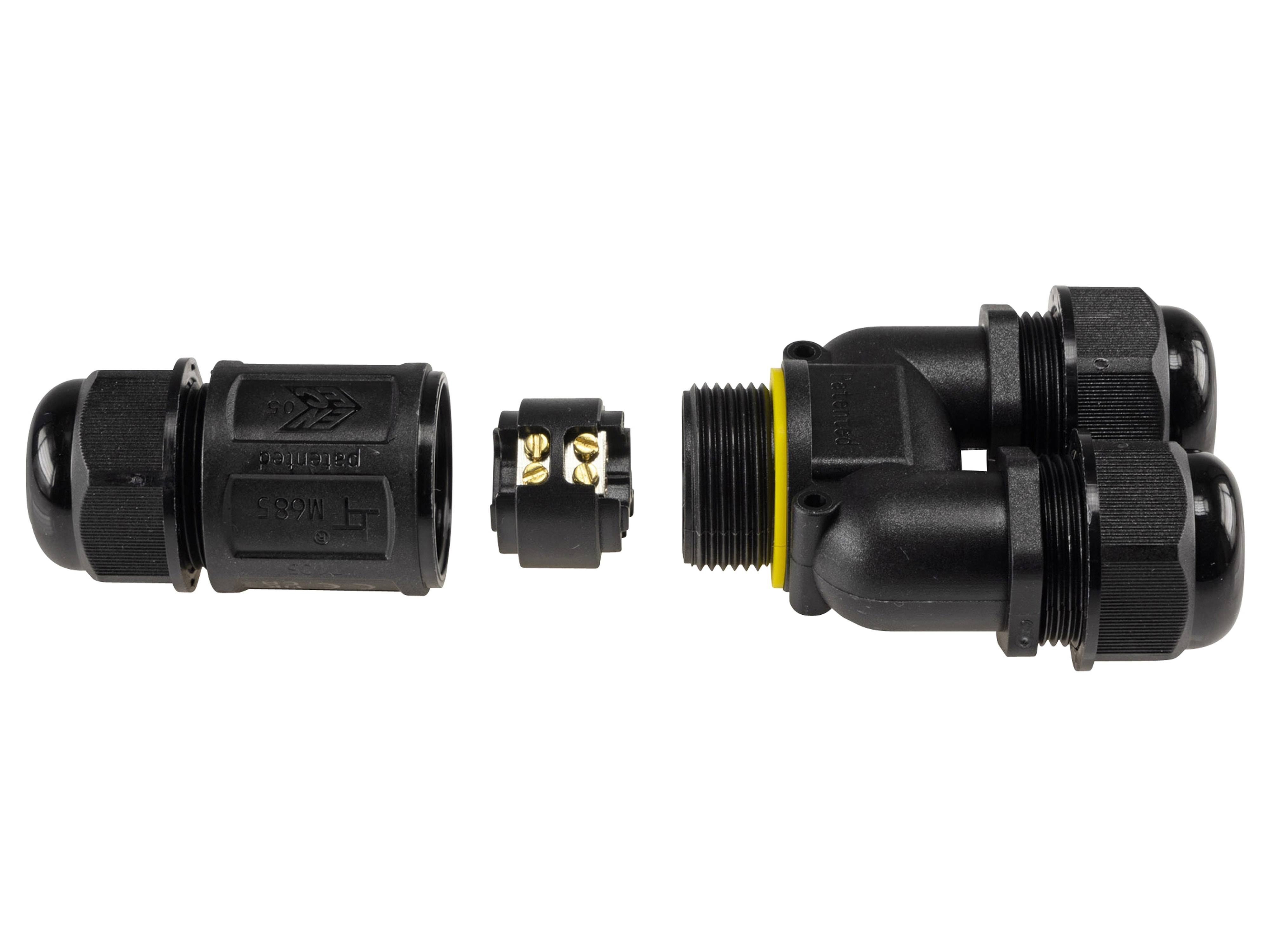 CHILITEC Kabelverbinder, Y-Form, 3-polig, Schraubanschluss, IP68