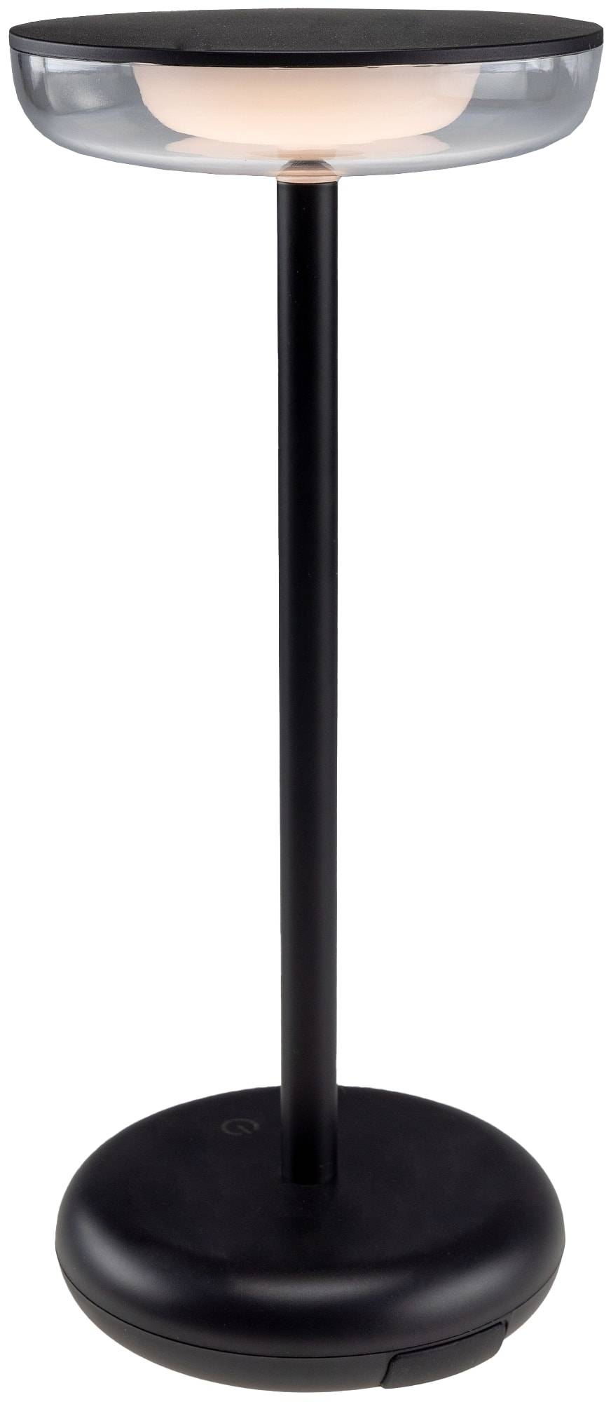 CHILITEC LED Akku Tischleuchte Foco Luz, 2900K, dimmbar, schwarz