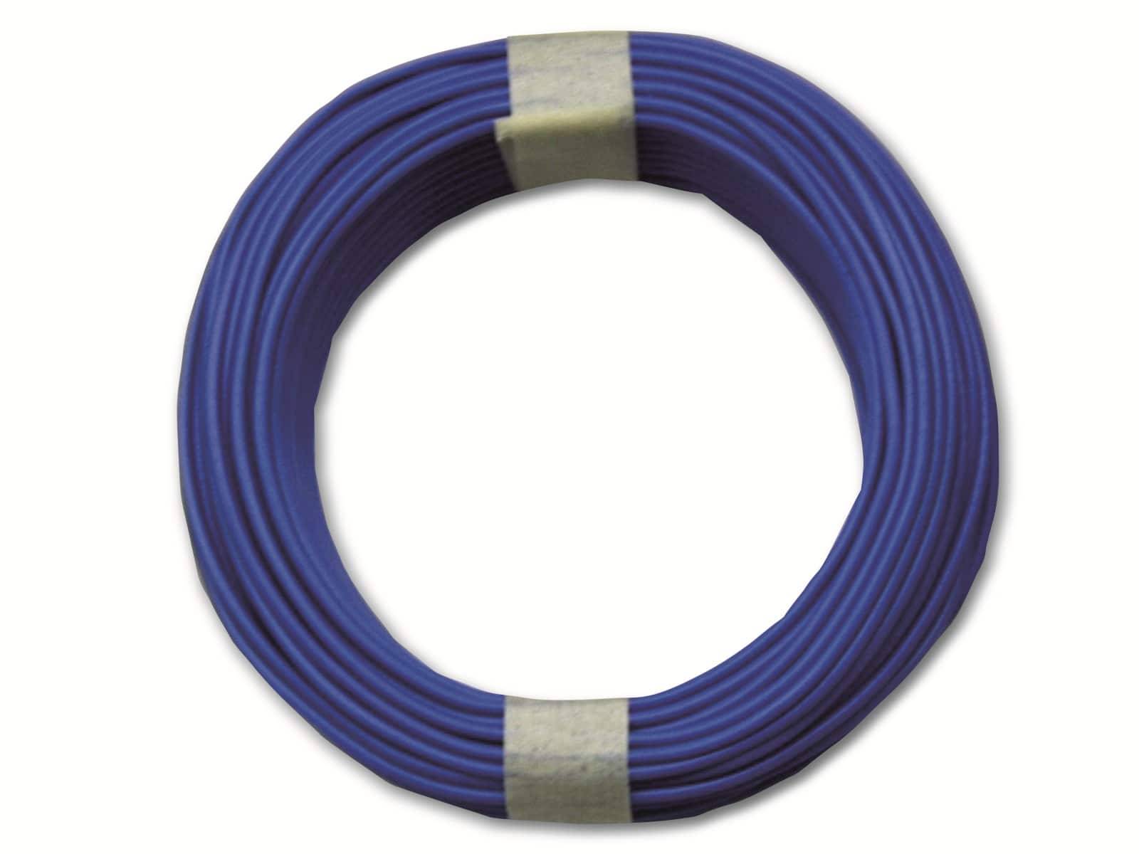 BELI-BECO Kupferdraht, D 105/10 bl, 10m, blau, 0,5mm